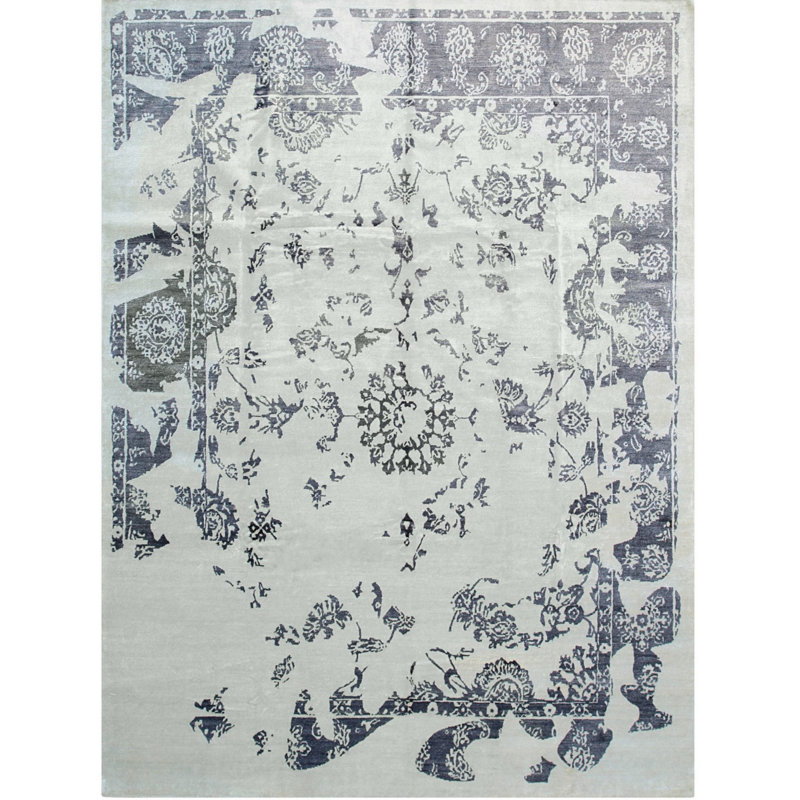 Hand Knotted Floral Area Rug