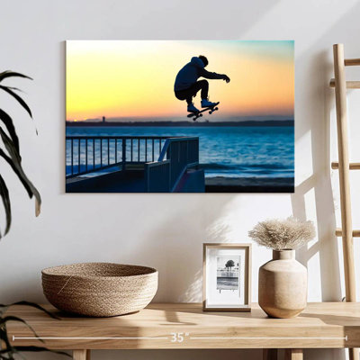 Beachside Skateboard Jump