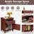 Bourrache Wooden Nightstand with Drawer and Cabinet-2733933