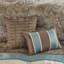 Jacquard 7 Piece Comforter Set Blue Queen