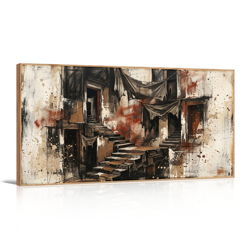 Ensemble de 1 toile murale Urban Decay, L 46 po x H 24 po, Natural