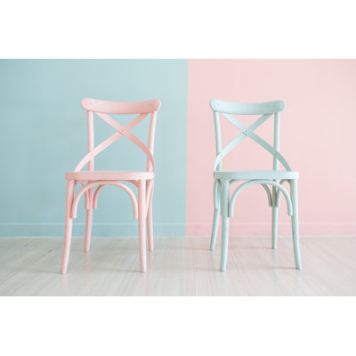 Vintage Wooden Chair by 9Air - Wrapped Canvas Print