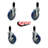 4 Piece Polyurethane Expanding Caster Set with 2 Brakes-105479414-88885062