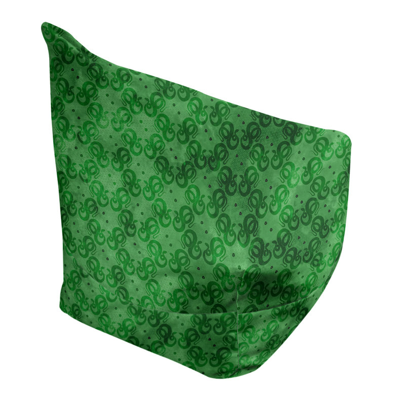 Sac de pois Leffel, Housse de pouf, H 38 po x L 42 po x P 29 po, Vert forêt / vert