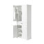 Armoire de rangement de salle de bain blanche avec portes et tiroir - Tablette réglable, plusieurs espaces de rangement pour la salle de bain, la cuisine et le bureau
