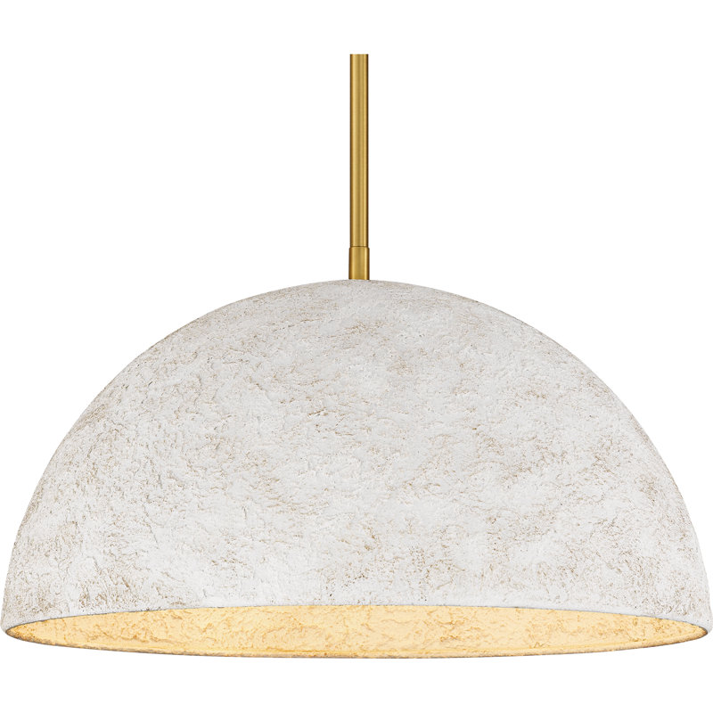 Luminaire suspendu en or brossé 3 lumières Portia
