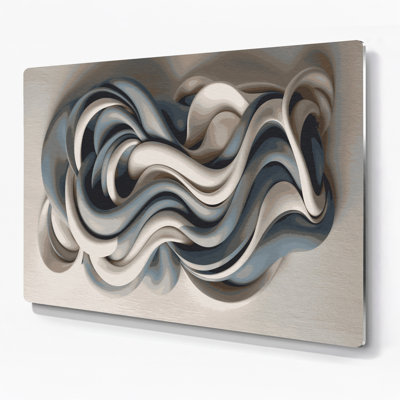 Art mural gris Biomorphic Abstraction 15