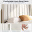 Upholstered Bed Frame with Channel Tufted Headboard-77082584-77082585