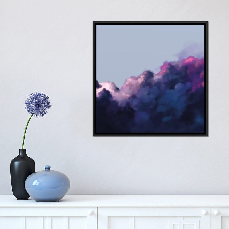 «Skies», impression sur toile, H 18 po x l 18 po x P 1,5 po, Toile avec cadre noir