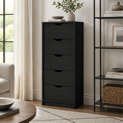 Dillon 5 Narrow Drawer Dresser, Tall Chest of Drawers, for Bedroom