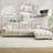 Modern Chenille Oversized Modular Sectional Sofa With Ottoman