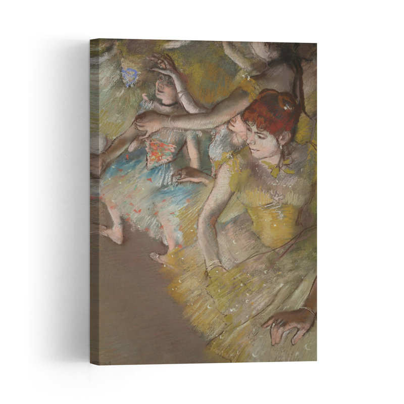 Danseuses de ballet sur scène, 1883 - Estampe d'art mural abstraite contemporaine, H 18 po x l 12 po