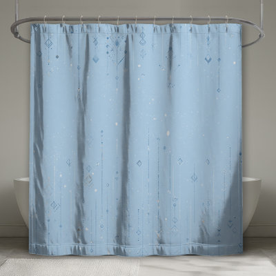 Geometric Shapes Shower Curtain -  Abstract Bathroom Decor Modern