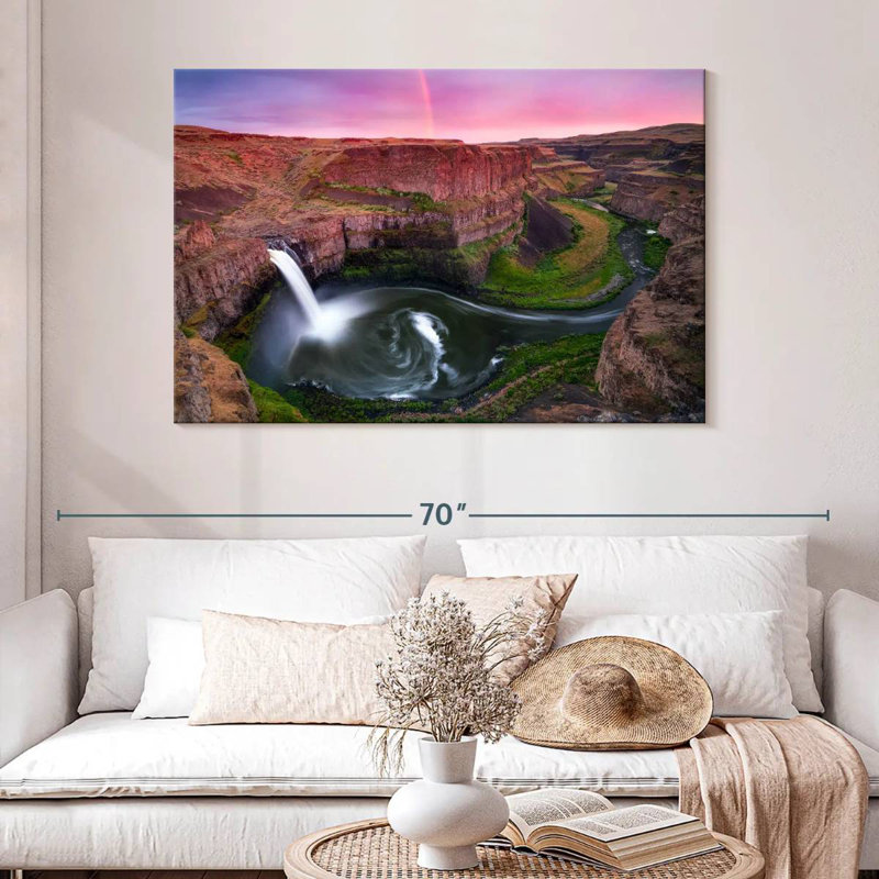 Alvord surplombant la cascade de Palouse, H 32 po x l 48 po
