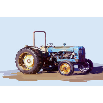 «Vintage Tractor I» par Emily Kalina, reproduction d'art sur toile tendue
