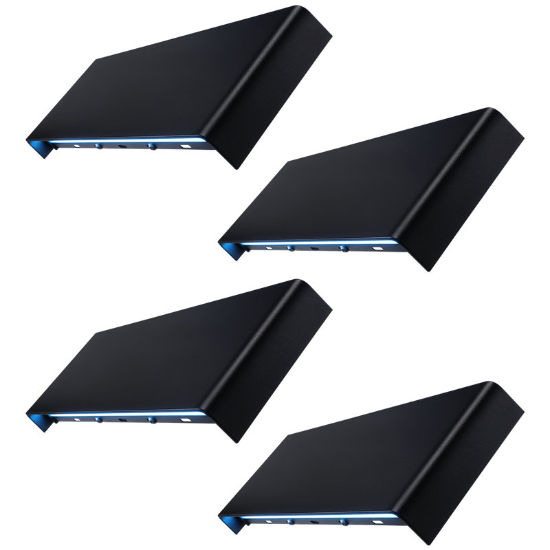 Michalik Smart LED Wall Lamp Indoor& Outdoor, RGBCW Colour Changing Porch Light, Black