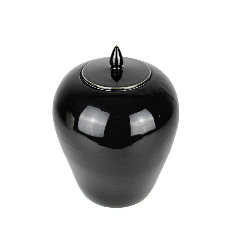 Handmade Ceramic Table Vase, Black