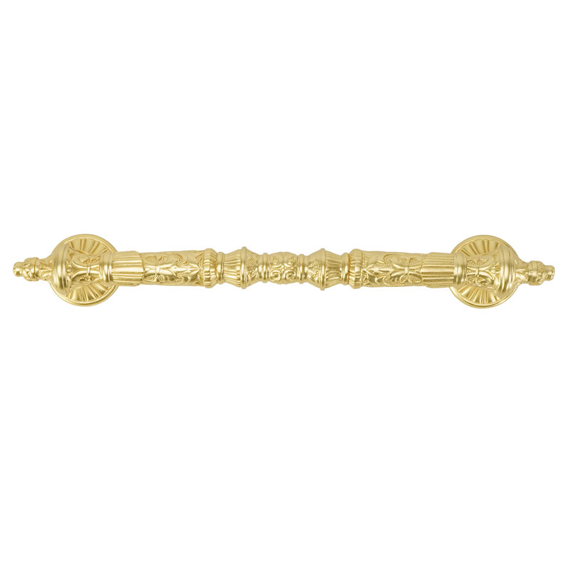 EDGAR BEREBI BELLEVIEW 5 inch CENTER TO CENTER PULL IN BURNISHED SILVER PLATE, Gold