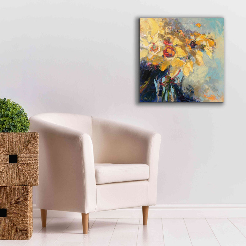 'Daffy Do' by Beth Forst, Giclee Canvas Wall Art, 26" H x 26" W x 1.5" D