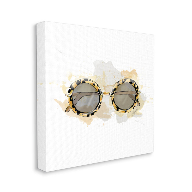 Glam Sunglasses Summer Fashion 17" Canvas Art Print
