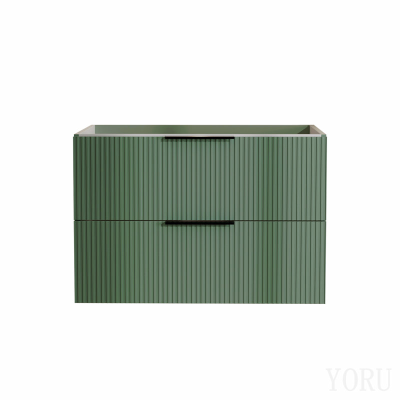 Meuble-lavabo vert 30 po sans lavabo