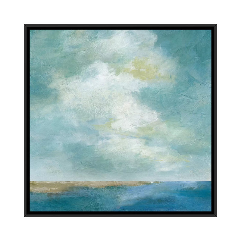 «Cloudscape III», reproduction sur toile, H 18 po x l 18 po x P 1,5 po, Toile avec cadre noir, Pas de tapis