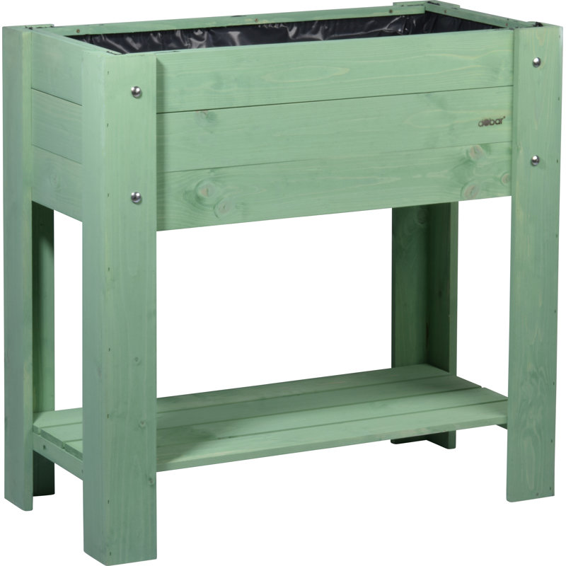 Handmade Wood Raised Planter