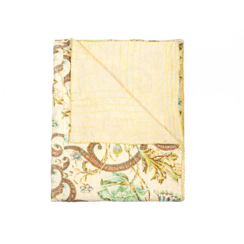 Kantha Throw Blanket