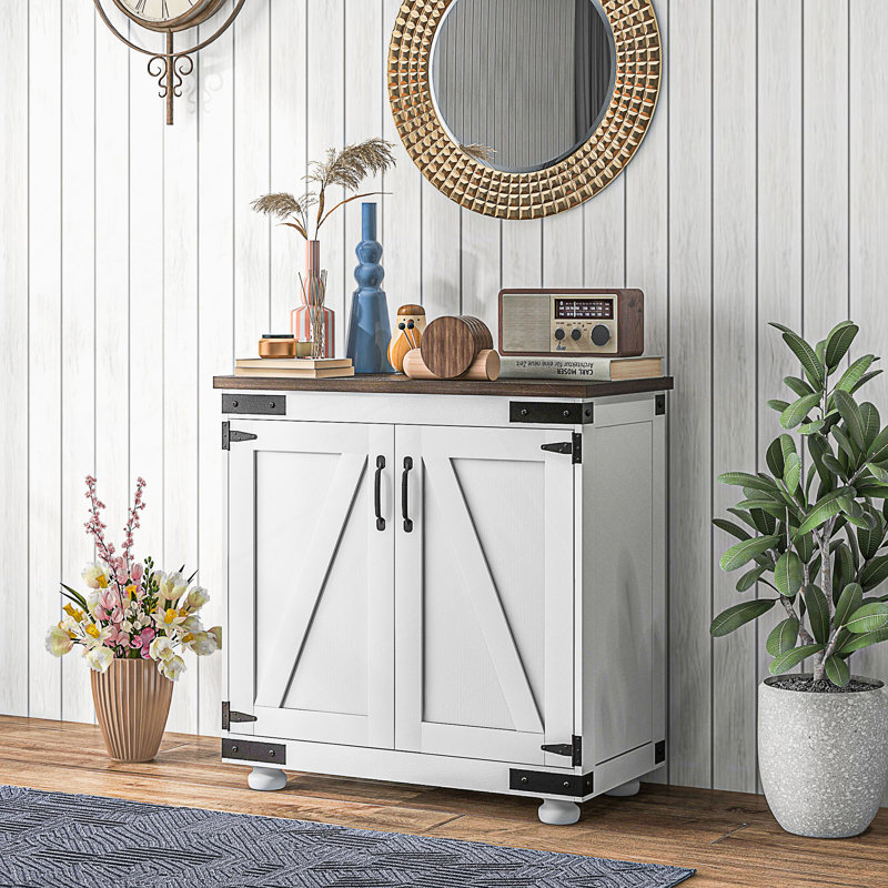 Storage Cabinet with Wood Legs,Adjustable Shel