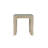24" White Solid Wood Square Sled End Table