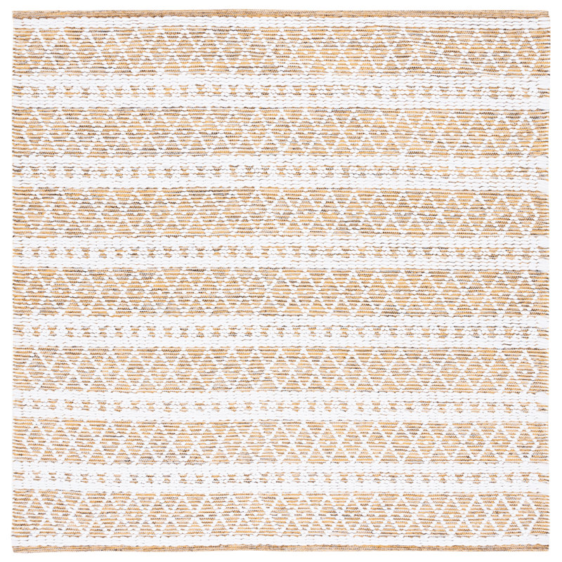 Tapis doré / noir Marblehead 577, Carré 6 pi