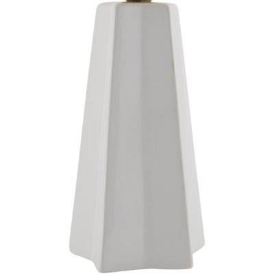 Ceramic Table Lamp with Glass Round Shade