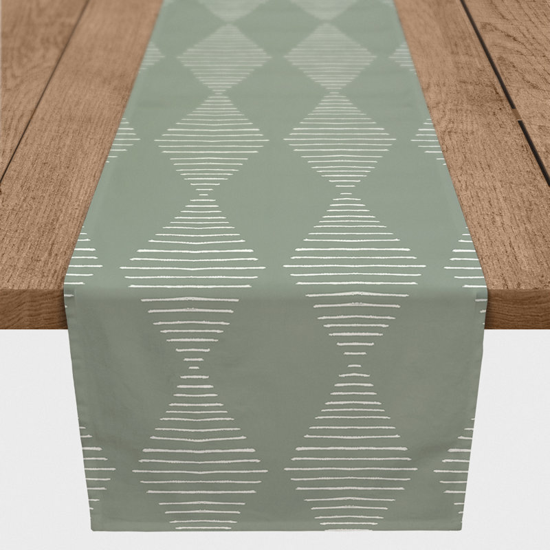 Chemin de table d'extérieur Black Line, L 72 po x P 16 po, Rouge