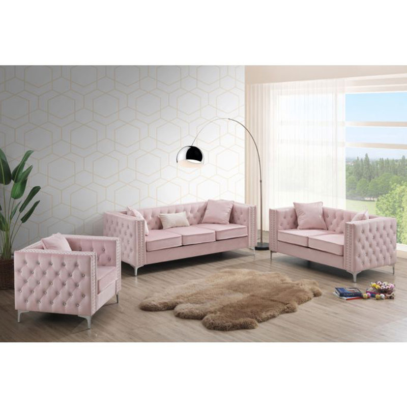 Causeuse Glory Furniture Paige G824A-L, rose
