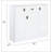 White High Gloss 3-Door Server with Drawer