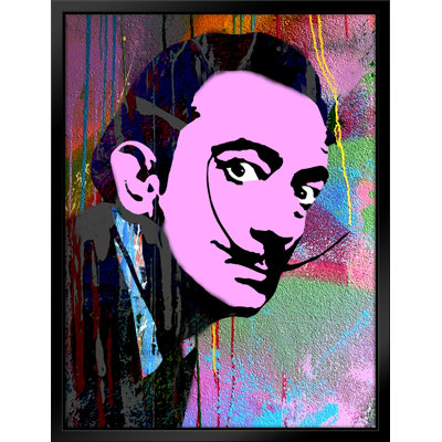 Dali Pop Art-Giclee on Canvas with Float Frame Horizontal