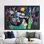 «Pablo Picasso Night Fishing at Antibes», reproduction d'art sur toile pour décoration murale moderne