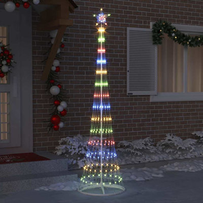  LED Christmas Tree 70 x 70 x 250 cm Metal