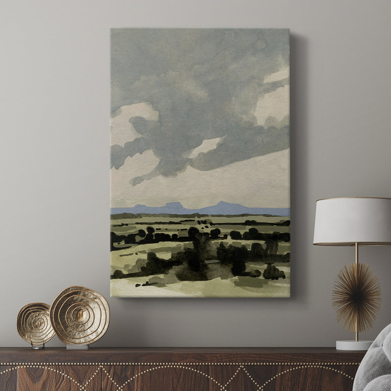 Ciel rose brumeux I - galerie Cavas sur mesure, H 18 po x l 12 po