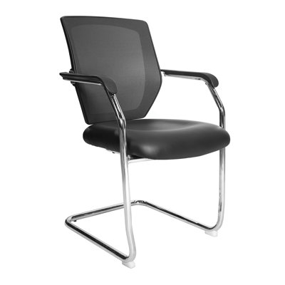 Inbox Zero Bisbee Vinyl Mesh Conference Chair