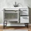 Ensemble de meuble-lavabo moderne simple autoportant 2 portes et 2 tiroirs 40 po Nethuki