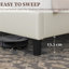 Size Modern Upholstered Bed Frame with Adjustable Square Tufted Headboard-93363909-133569192