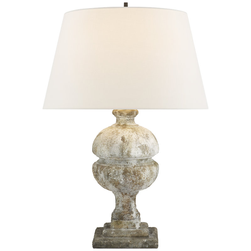 Alexa Hampton Desmond Table Lamp, Gray, Fabric