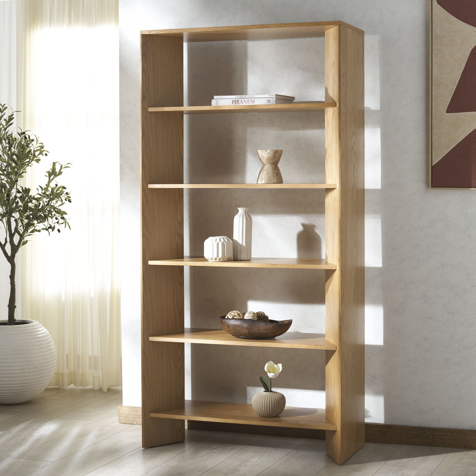 Iriye 38" Bookcase, Natural