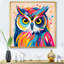 Chouette colorée Popart Watchers II - hibou, art mural animal-487787288-487787284