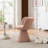 Upholstered  360° Swivel Barrel Accent Chair-1019233640