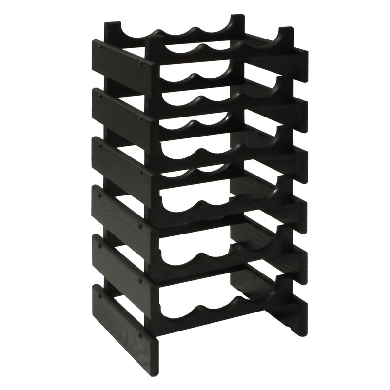 Support à vin Geis, Chêne clair, H 19,125 po x l 14 po x P 10,75 po