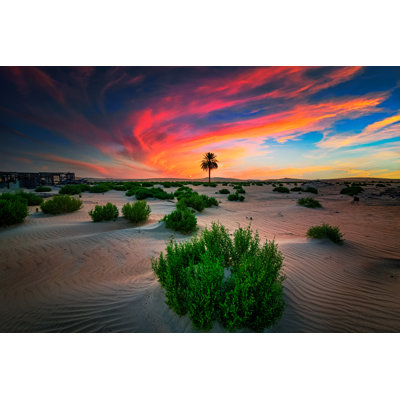 Beautiful Desert Sunrise 1 Piece Wrapped Canvas Wall Art