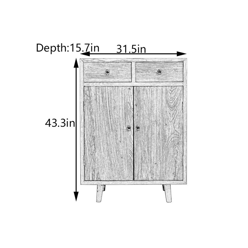 Rustic  Console Cabinet