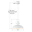 Luminaire suspendu en forme de dôme à 2 lumières pour îlot de cuisine 13,8 po-117432674